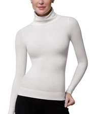 SPANX On Top and In Control 973 Long Sleeve Turtleneck Top Ladies  Large