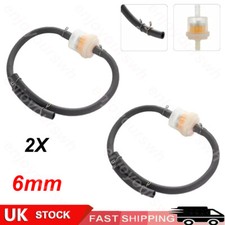 2x 6mm Motorbike Inline Fuel Filter for 49cc-160cc Mini Moto Dirt Bike ATV Quad