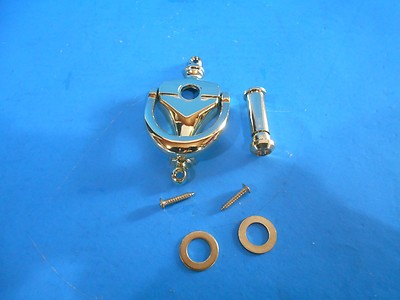 *POLISH BRASS DOOR KNOCKER WITH LARGE VIEWER 4'' FREE SHIPPING