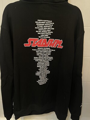 Justin Bieber Purpose World Tour 2017 TEAM Concert Hoodie Black M