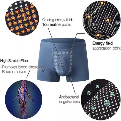 Men underwear Magnetic Sexy Energy Field Therapy Comfortable Pants Physiological - Picture 5 of 22