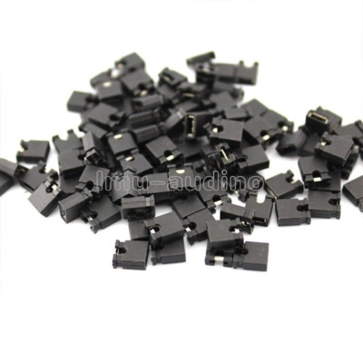 100PCS 2.54MM Pitch Jumper Shorted Cap&Headers & Wire Housing SHUNT