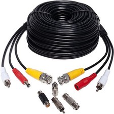 100ft HD Audio Video Power Security Camera Cable Copper for CCTV DVR Surveill...