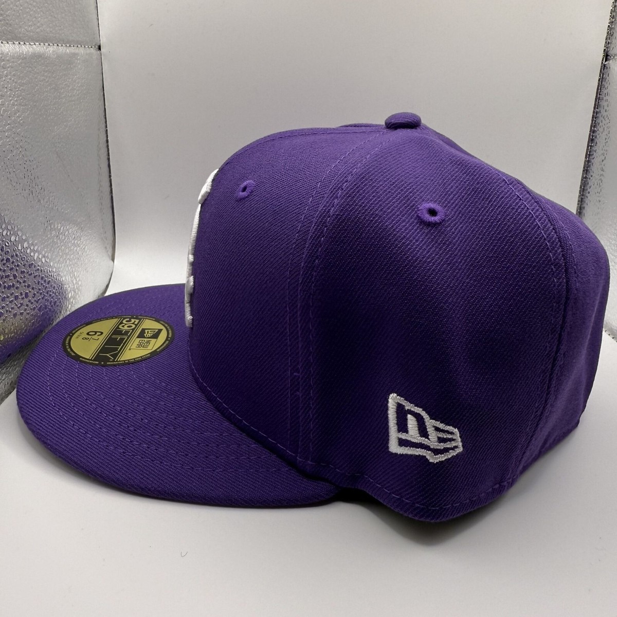 紫 7-1/4 BAPE X MLB X NEW ERA WHITE SOX A BATHING APE x NEW ERA Chicago White Sox 59Fiftiy Cap Black