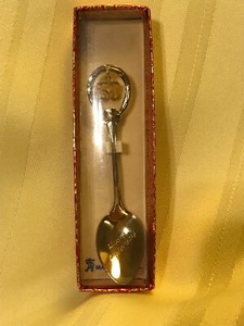 50th Anniversary  Silver plated   Spoon ~ 3.5 in  ~ made in USA