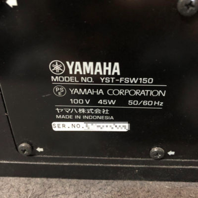 YAMAHA YST-FSW150 Powered Subwoofer Black Good | eBay