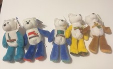 Limited Treasures State Quarter Coin Bears w/Tags Lot Of 5
