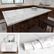 Marble Kitchen Stick On Wall Tile Sticker Self-adhesive Waterproof PVC Wallpaper