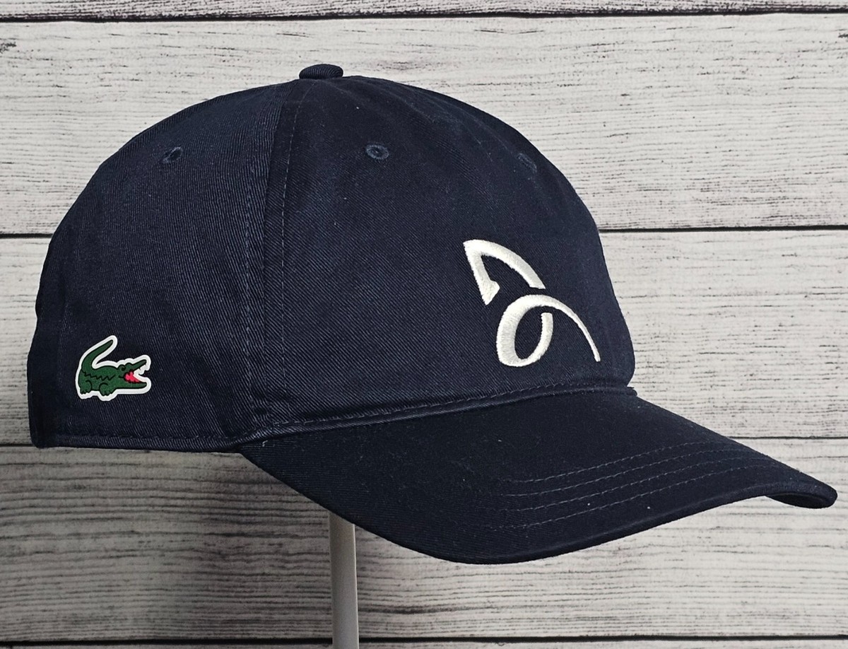 New Lacoste x Novak Djokovic Navy Blue Performance Signature Cap One Size