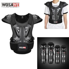 WOSAWE Motorcycle Chest Back Protector Knee Elbow Pads Brace Sets Racing Gear