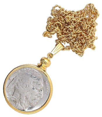 1937 INDIAN HEAD BUFFALO NICKEL CENT GOLD COLOR 18