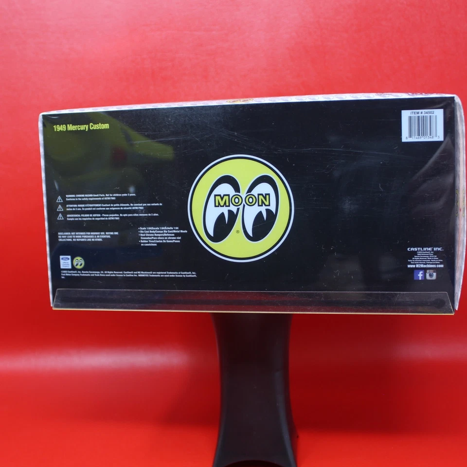 M2 Machines Christmas Ornament 2-Pack 1949 Mercury Yellow + Blue MOONEYES - Image 4 of 4