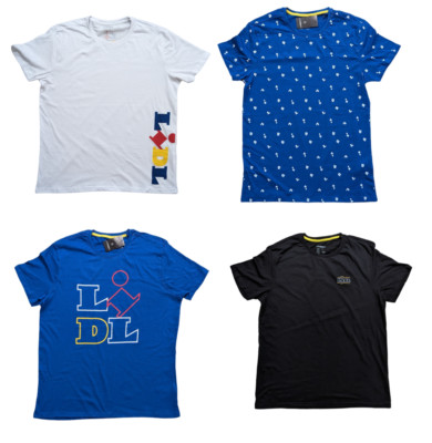 Livergy Lidl Shirts verschiedene Muster Blau, Weiß oder Schwarz Limited Edition