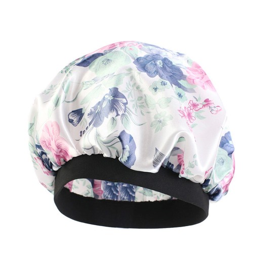 Satin Night Sleep Hat Women Chemo Cap Hair Care Bonnet Wide Band Turban Headwear - Picture 13 of 33