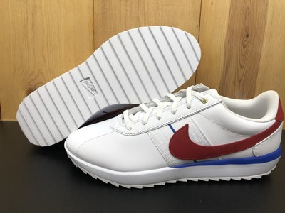 NEW Womanâs Nike Cortez Golf Shoes CI1670-100 White blue red Size 7 | eBay