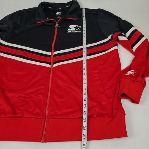 Starter 50th Anniversary Budweiser Beer Jacket Full Zip Up Black Label Mens XL - Picture 12 of 21