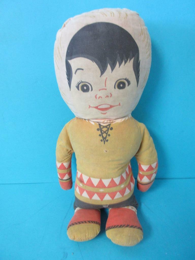 VINTAGE 1964 ESKIMO PIE BOY PILLOW CLOTH DOLL RAGDOLL VINTAGE 1964 ESKIMO PIE BOY PILLOW CLOTH DOLL RAGDOLL