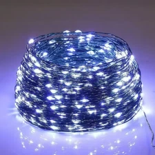 Christmas LED String Lights, 100M Green Wire Outdoor Fairy Lights for Tree, Home