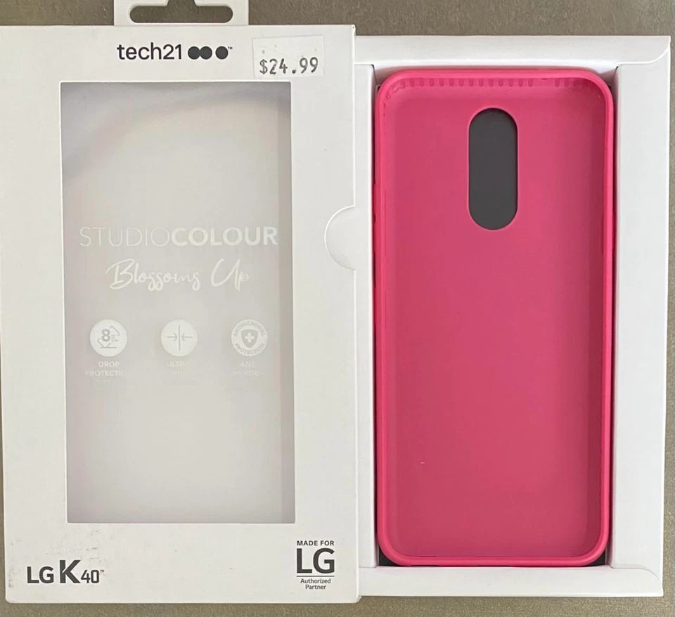 tech21 studio colour case for LG K40 - Blossoms up - Red - Image 2 of 4