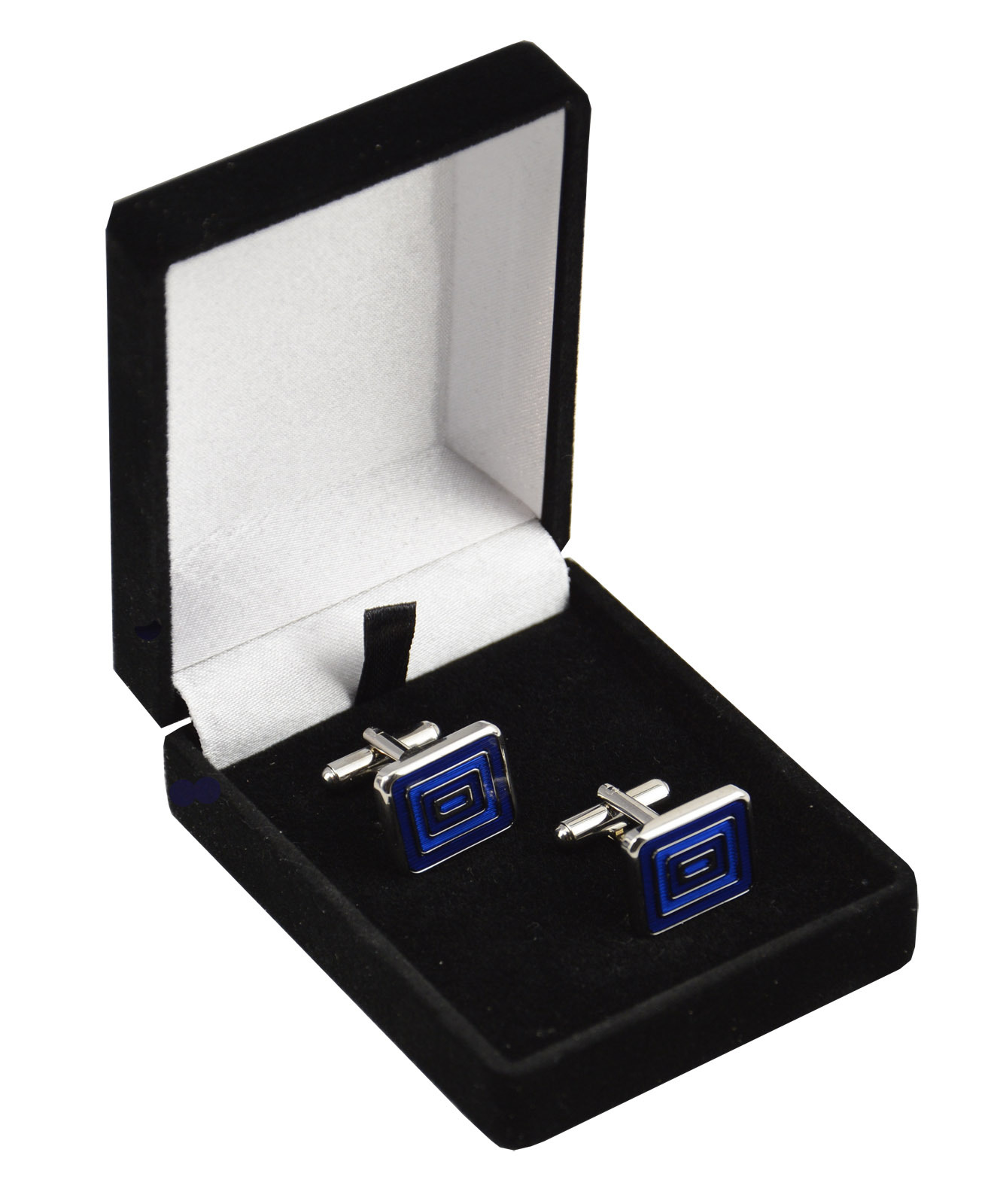 Luxury Black Velvet Cufflink Boxes with Elastics to hold Cufflinks Gift Boxes eBay
