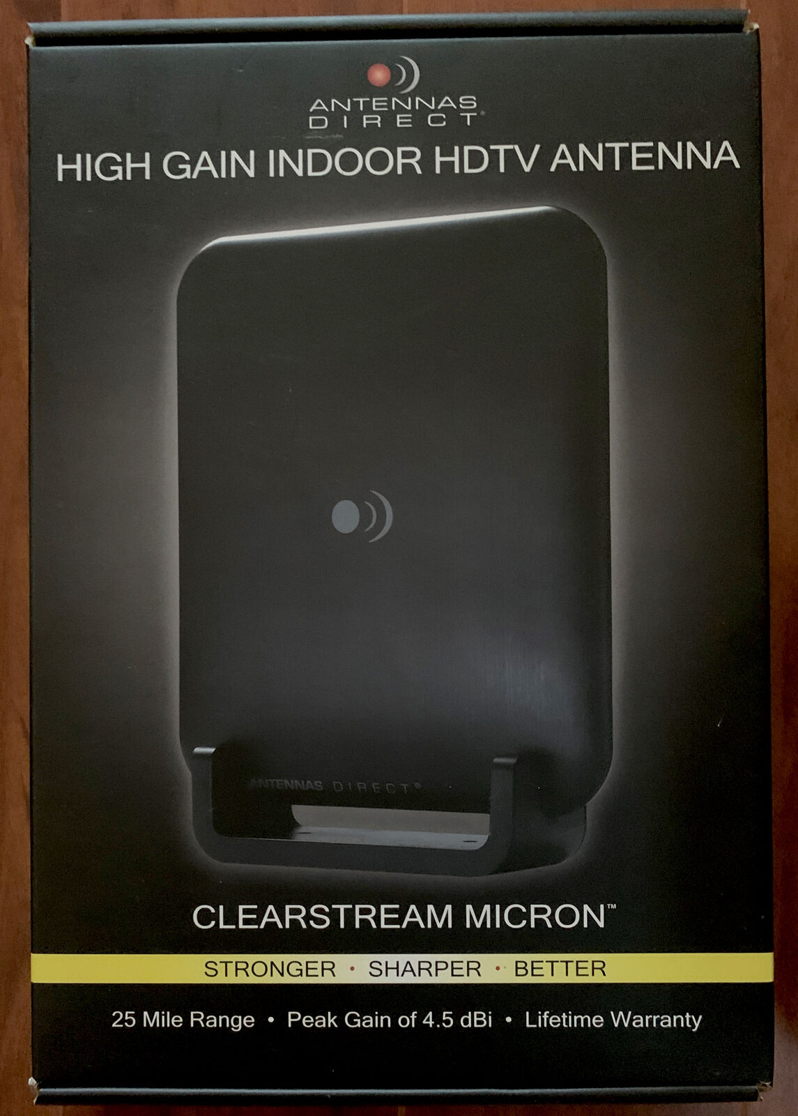  zolot24 ClearStream Micron High Gain Indoor HDTV Antenna ￼25 Mile Range, Peak Gain 4.5 d 