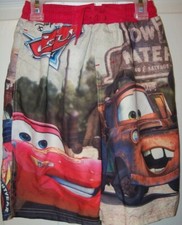 Disney Cars Tow Truck Swim Suit Trunk Shorts Boys Size 8 NWT