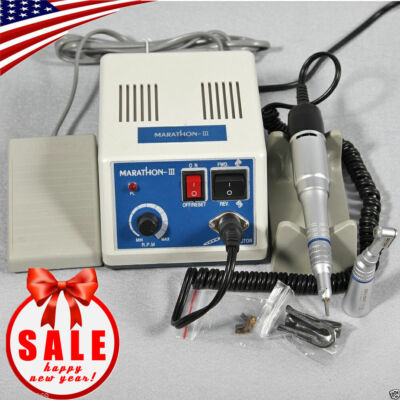 NEW Dental Lab Marathon Electric Micromotor 35K RPM Handpiece Polishing Unit USA
