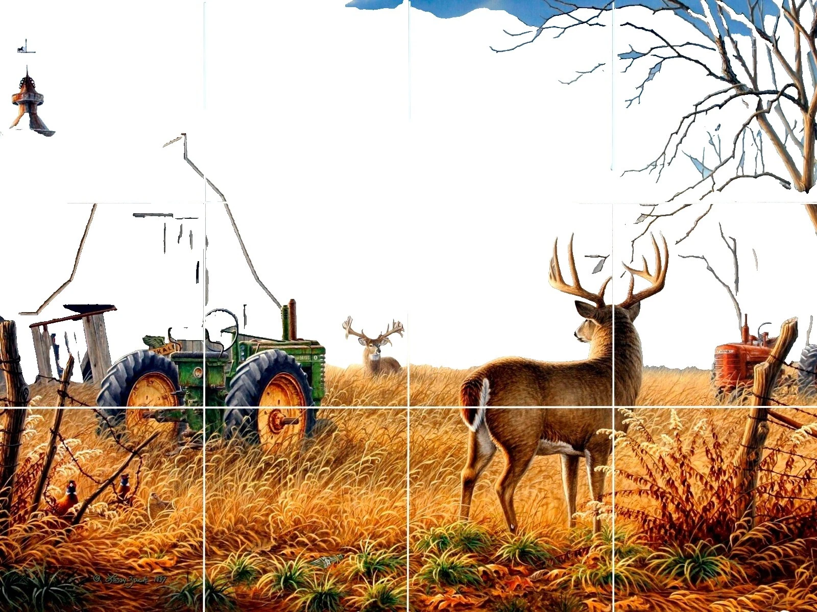 Hallway Floor & Wall Tiles