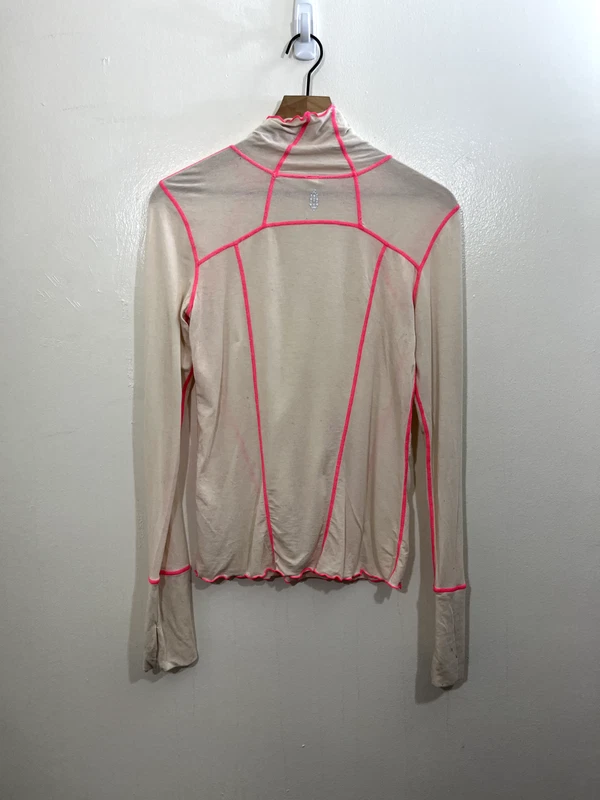 free-people-movement wool blend high neck long sleeve active hike base-layer