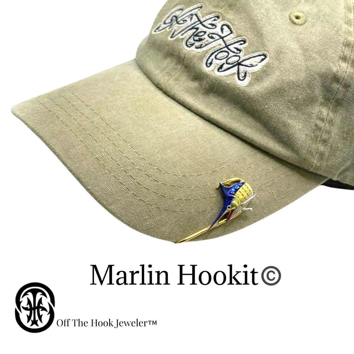 Mahi-mahi Hookit© Hat Clip Fishing Hat Hook Brim Clip-gift for