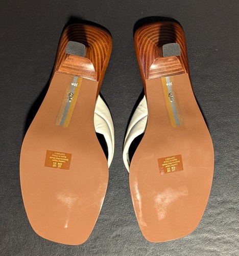 Sam Edelman Daphney Ivory Squared Open Toe Kitten Heeled Sandals Sz 10.5 M - NIB - Picture 20 of 24