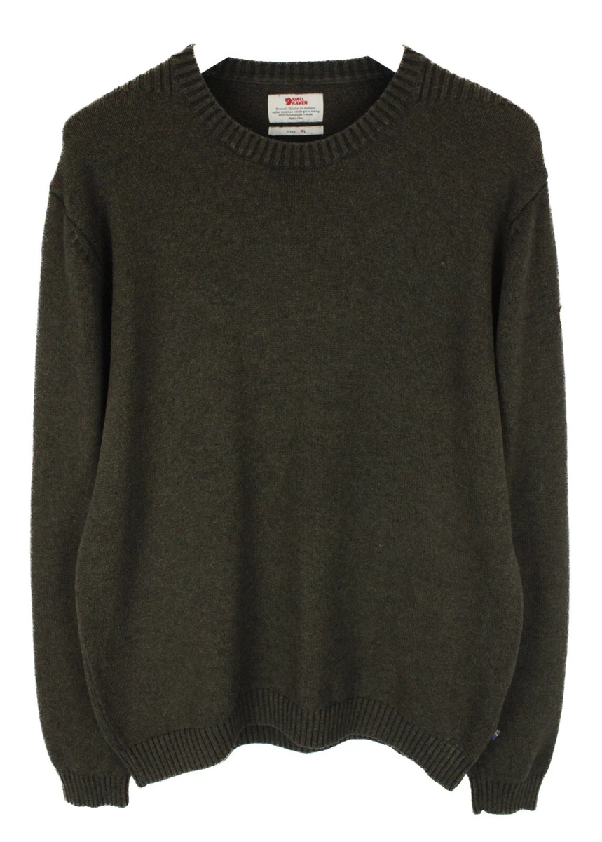 FJALLRAVEN 82409 Ovik Knit Crew Jumper Men s XL Pullover Wool