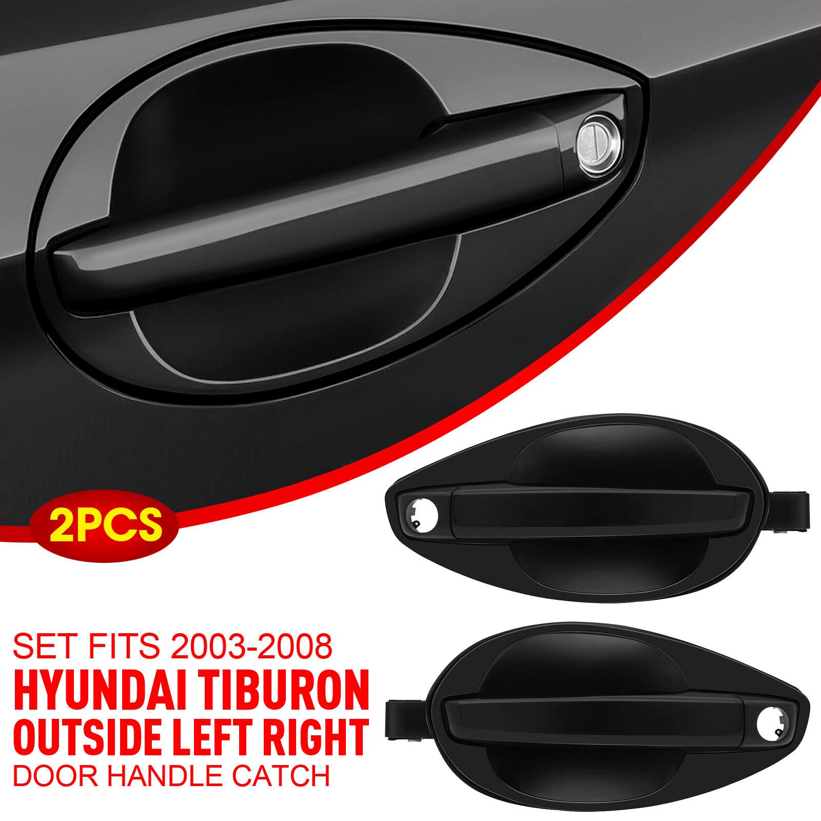 Outside Door Handle Catch LH RH 826502C000 826602C000 for 03-08 Hyundai ...