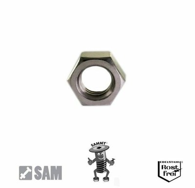 0-80 UNF hex nuts 25 Sechskantmuttern DIN 934 V2A No