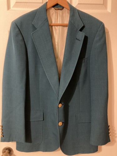 Mens RARE Vtg Higbee's UNIONMADE WimbledonCollection Blazer/Crest Buttons Sz 40 - Picture 2 of 10