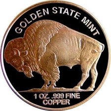 1 Oz Buffalo Round Coin - Copper 1 Oz .999 Pure Copper Bu Gsm In Stock 1 Oz Buffalo Round Coin - Copper 1 Oz .999 Pure Copper Bu Gsm In Stock