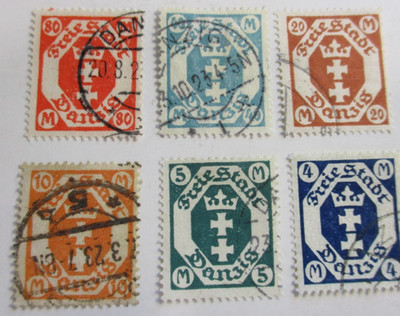 6  DANZIG    Sc#99-105  USED ''