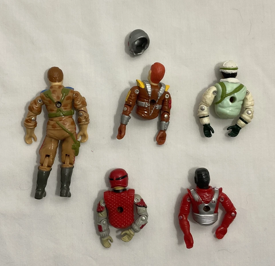 Vintage G.I. Joe Charbroil Patas Locas Estrella Roja Lote Figuras Sueltas Piezas Foto 2 de 2