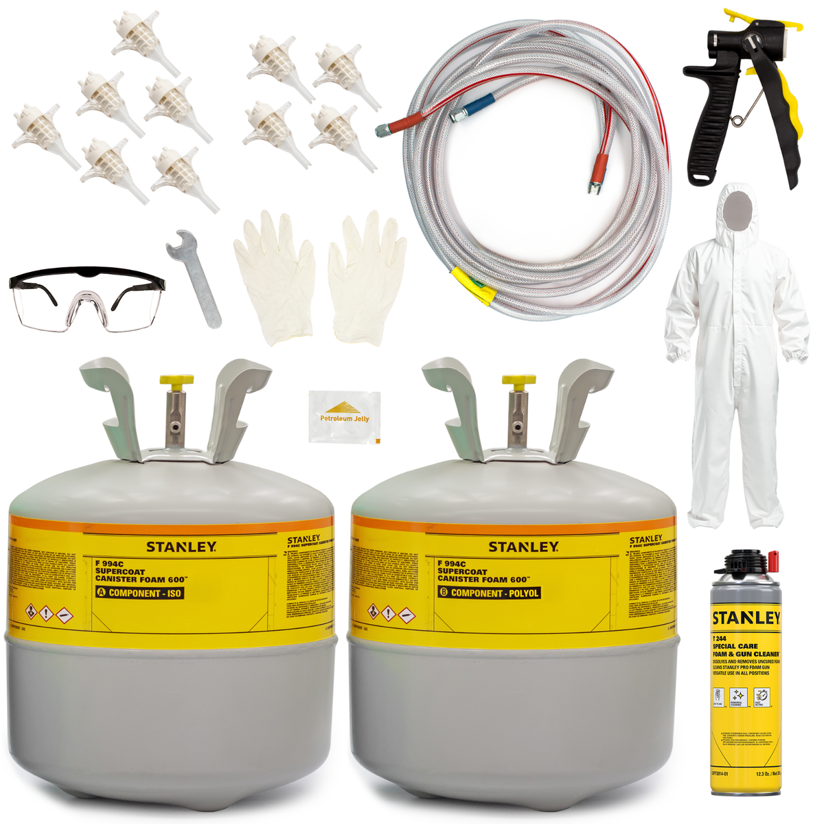 Stanley F994C Spray Foam 1 Kit (600 Board Feet) Closed Cell Class
