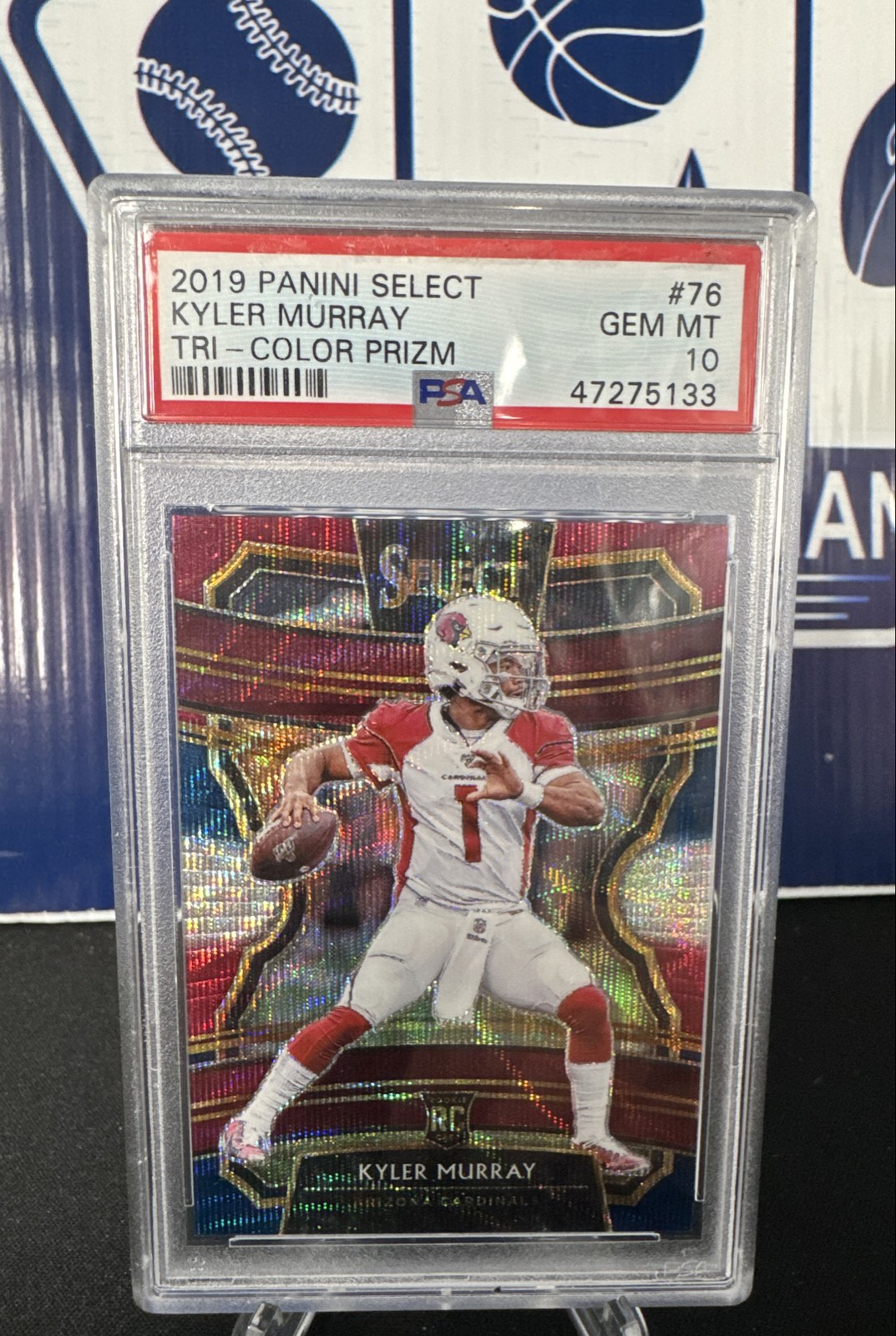 Kyler Murray Panini Select #76 Tri-Color Prizm