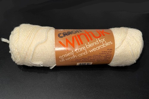 Caron Wintuk Yarn Fisherman #3073 4ply USA 3.5oz 100% Orlon Vintage Skein