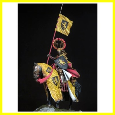 1/24 Scale 75mm DieCast Resin Figure Model Kit Ancient German Knight Hobby Mi...