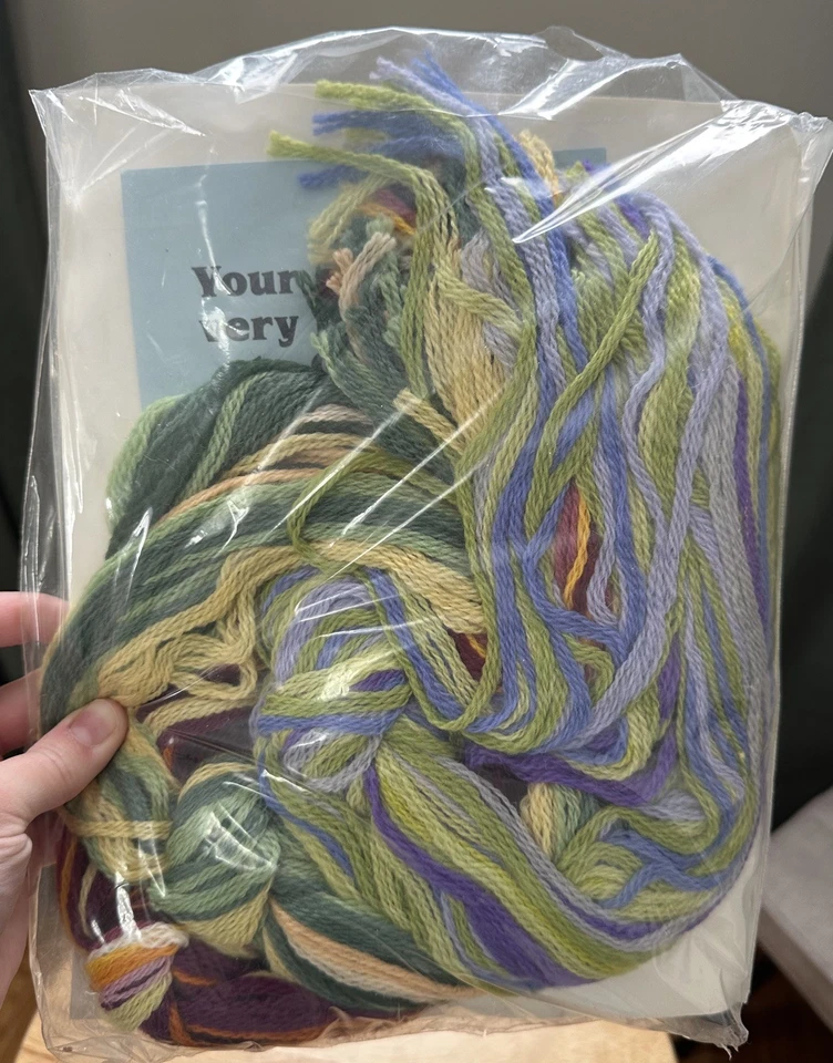 Kit Crewel 1982 Creative Expressions 1007 Iris in Bloom Nuevo de Lote Antiguo 16"X36" Erica Wilson Foto 3 de 4