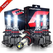 For Chevy Avalanche 2002-2005-6x LED Headlight Bulbs High Low Beam Fog Light