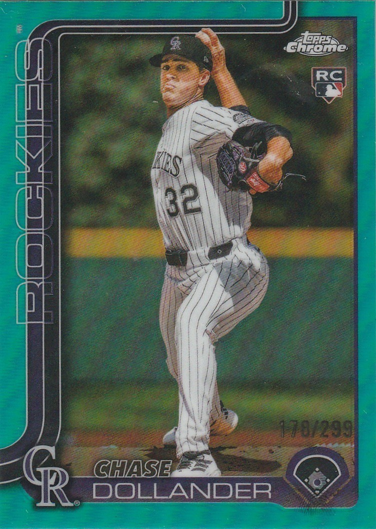 2025 Topps Chrome Update - Chase Dollander #USC18 Teal Refractor /299 (RC)