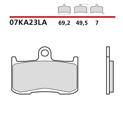 BREMBO FRONT BRAKE PAD KIT MOUNT ON INDIAN SCOUT 1100 15-16-07KA23LA
