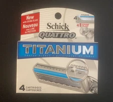 NEW Schick Quattro Titanium 4 Total Cartridge Refills Blades Razor - NOS!