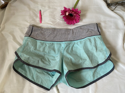 Lululemon Speed Up Shorts Mint Green Running Athletic Women Size S - 4 Stretchy
