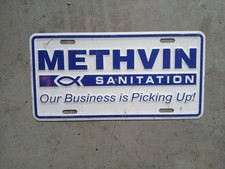 División de Saneamiento METHVIN "NUESTRO NEGOCIO ESTÁ RECOGIENDO" Placa