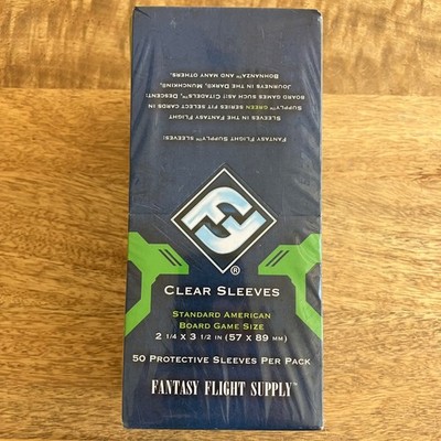 Fantasy Flight Supply 500 Standard American Board Game Sleeves | New/Sealed